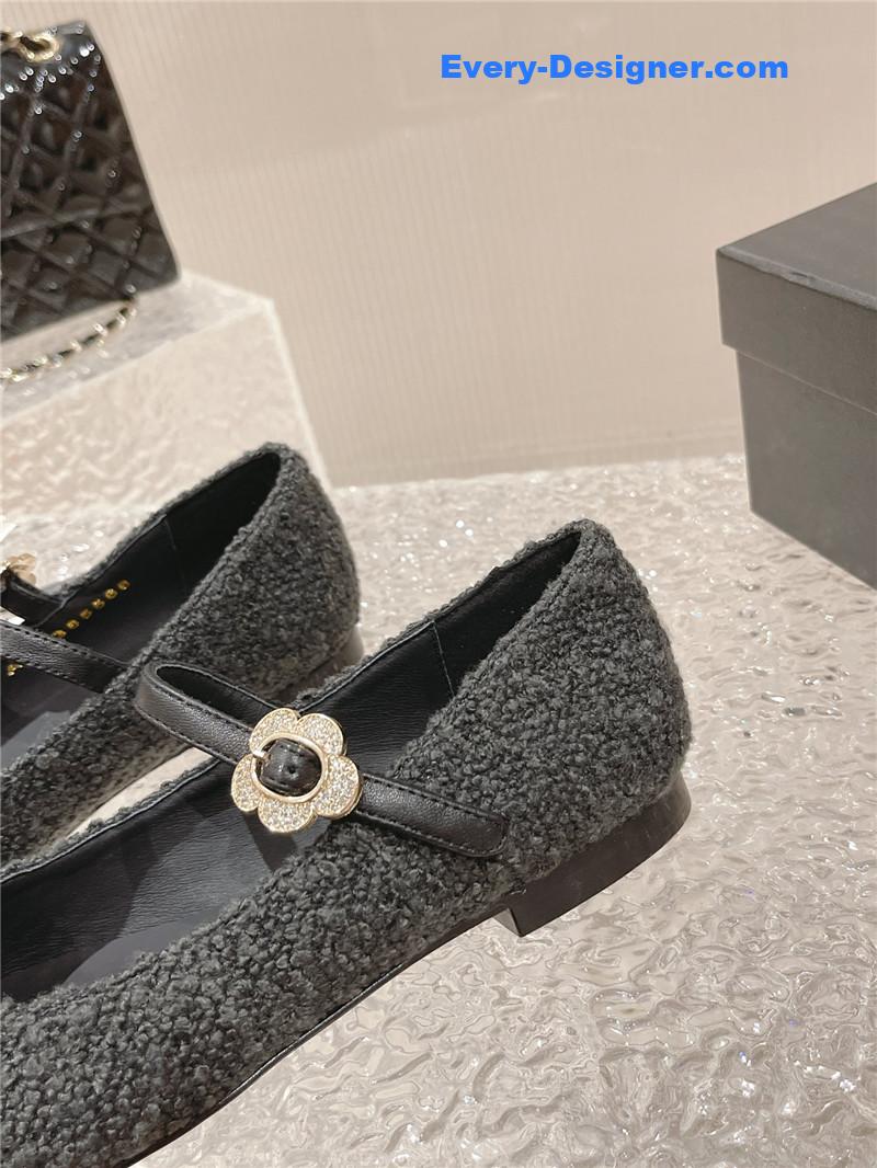 CC new sunflower buckle Mary Jane shoes