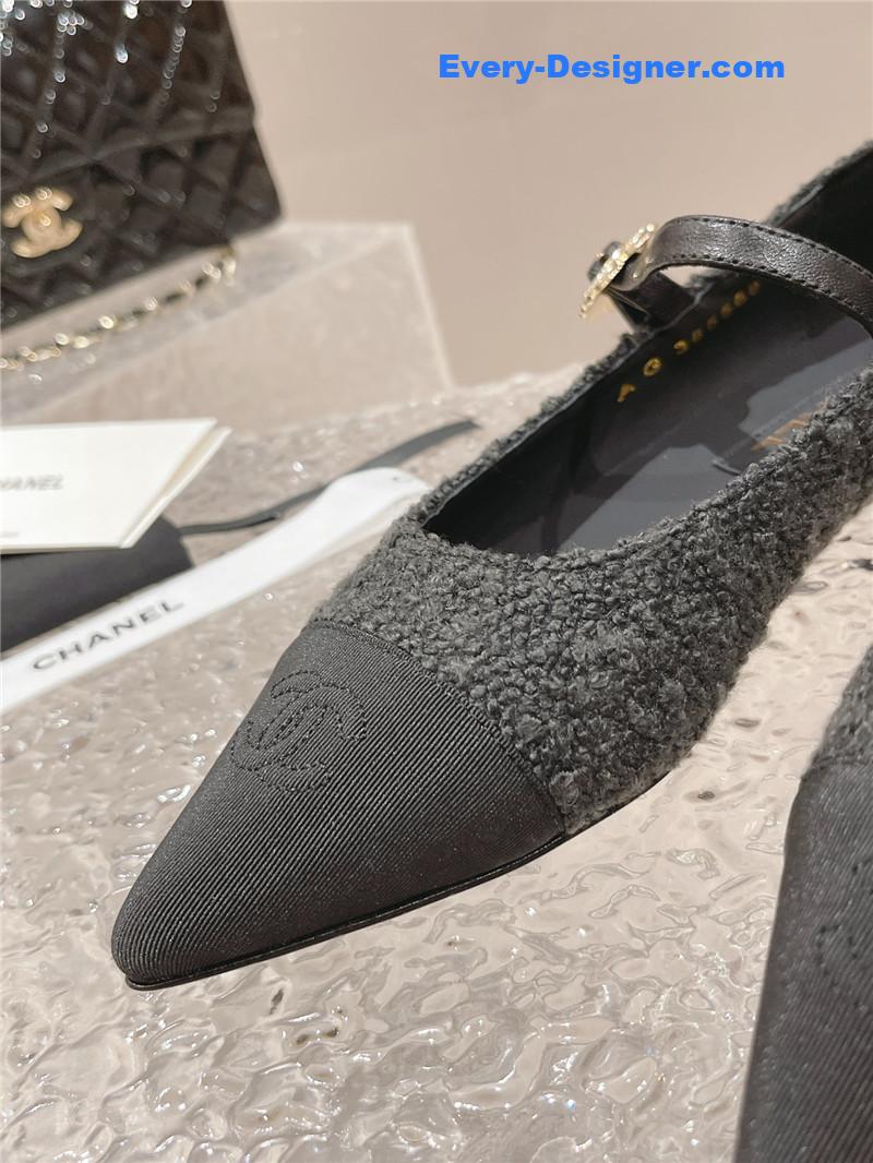 CC new sunflower buckle Mary Jane shoes