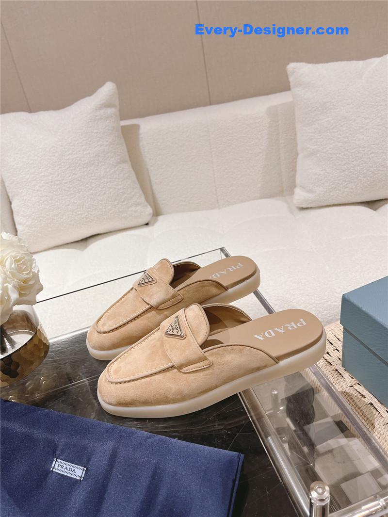 Pra*a suede sabots mules