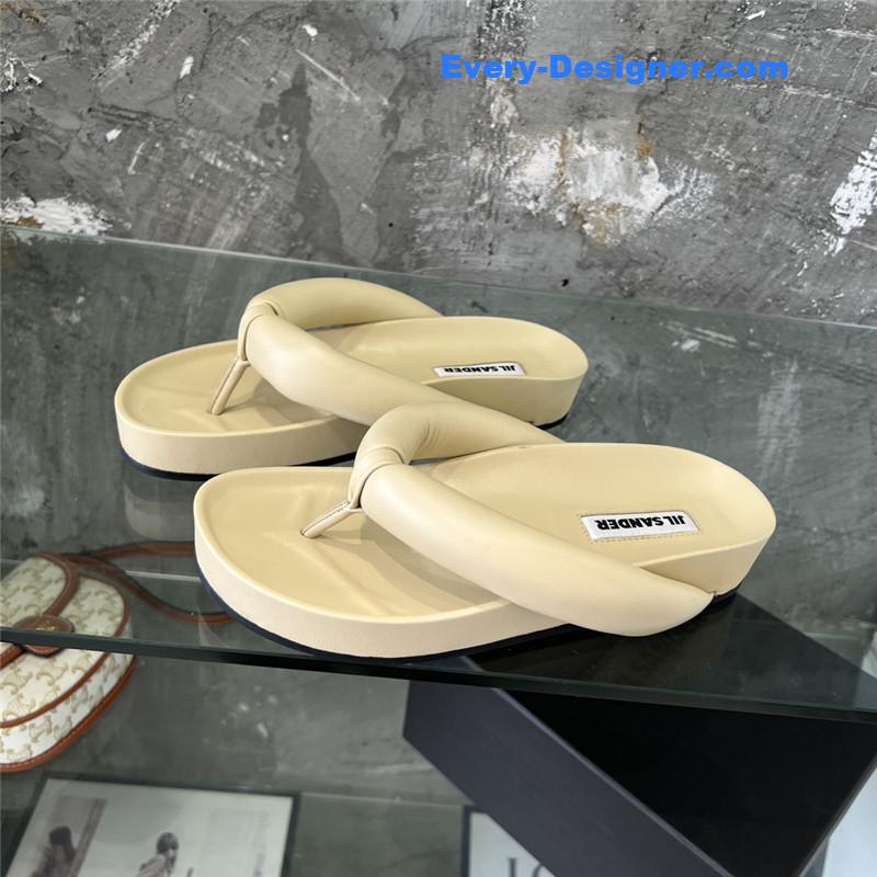 Jil Sander Off-White Oversize Strap Sandals