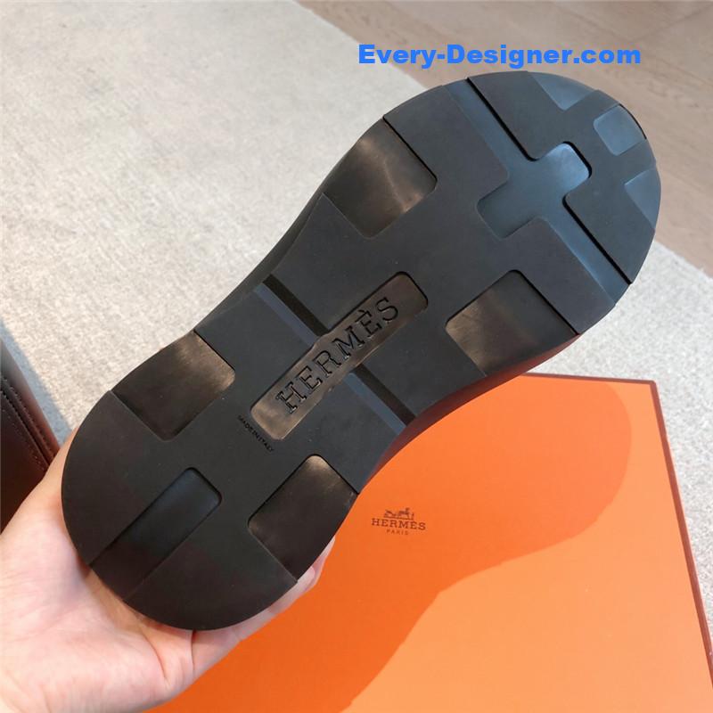 H**me5 black orange bouncing sneakers