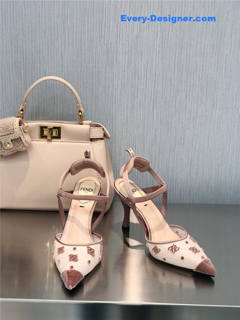 F**di new ff graceful streamlined colibrì slingback shoes
