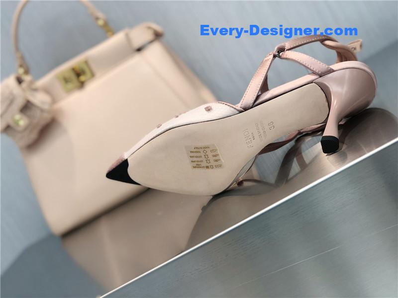 F**di new ff graceful streamlined colibrì slingback shoes