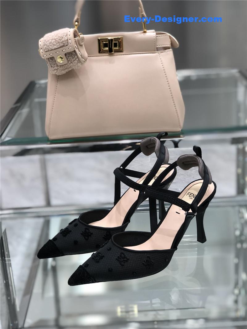 F**di new ff graceful streamlined colibrì slingback shoes
