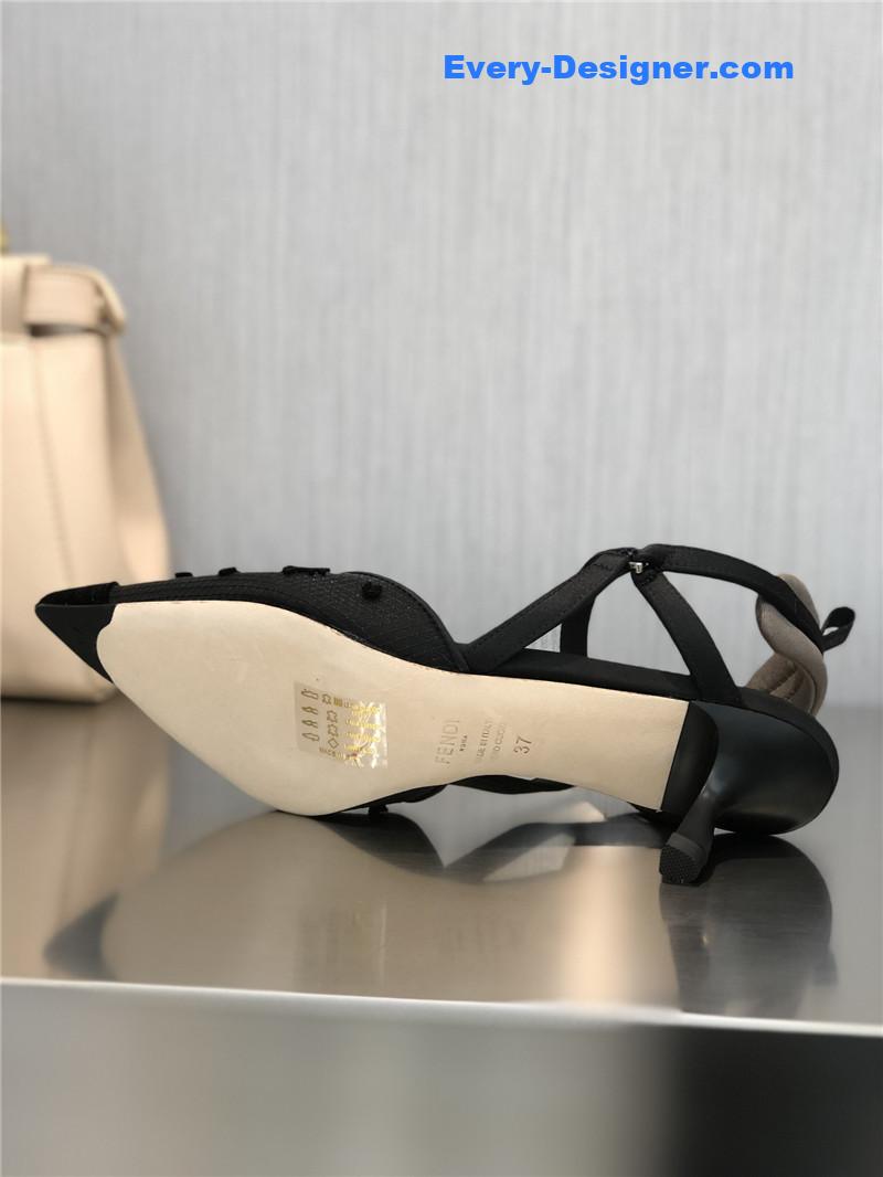 F**di new ff graceful streamlined colibrì slingback shoes