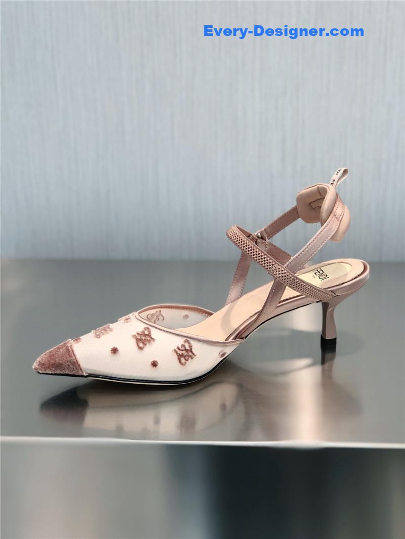 F**di new ff graceful streamlined colibrì slingback shoes