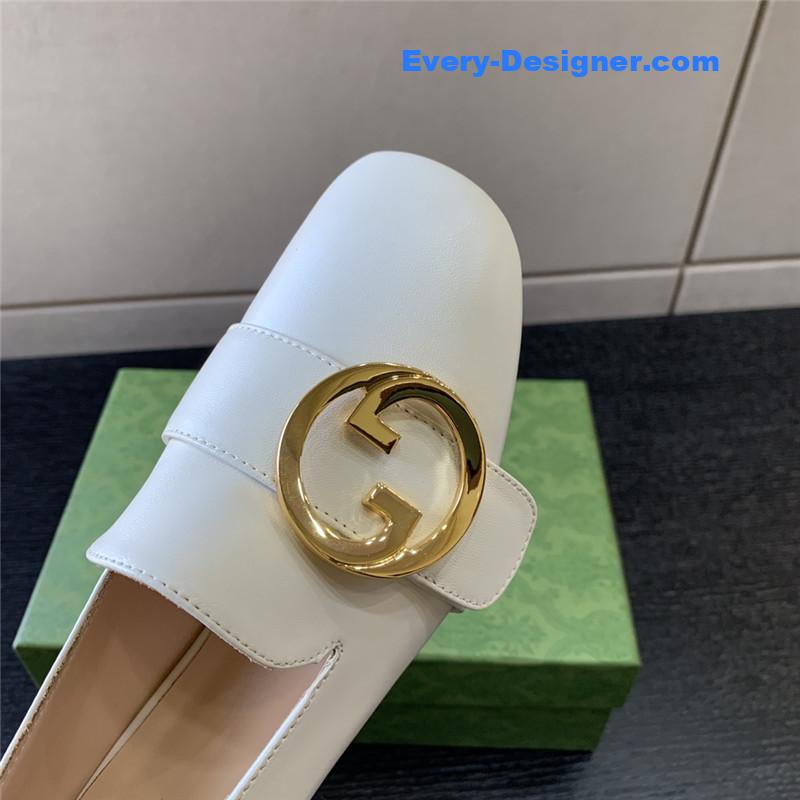 Gvc*1 retro fashion round interlocking double g logo shoes