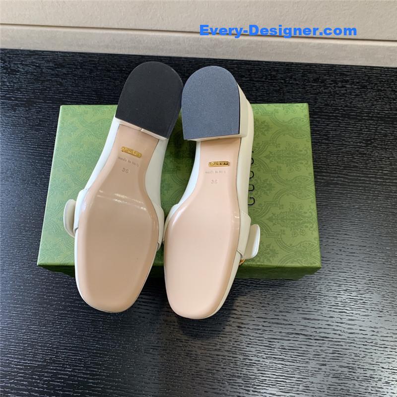Gvc*1 retro fashion round interlocking double g logo shoes
