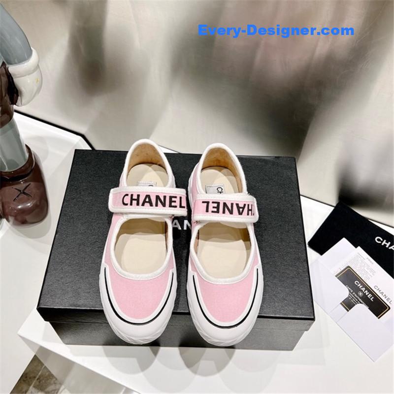 CC second-hand Velcro platform canvas shoes