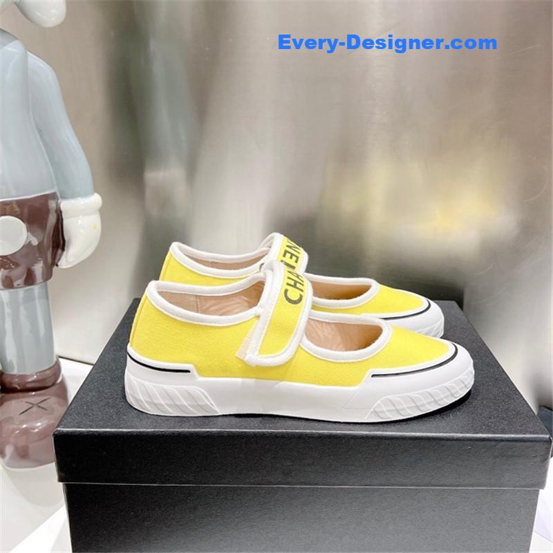CC second-hand Velcro platform canvas shoes