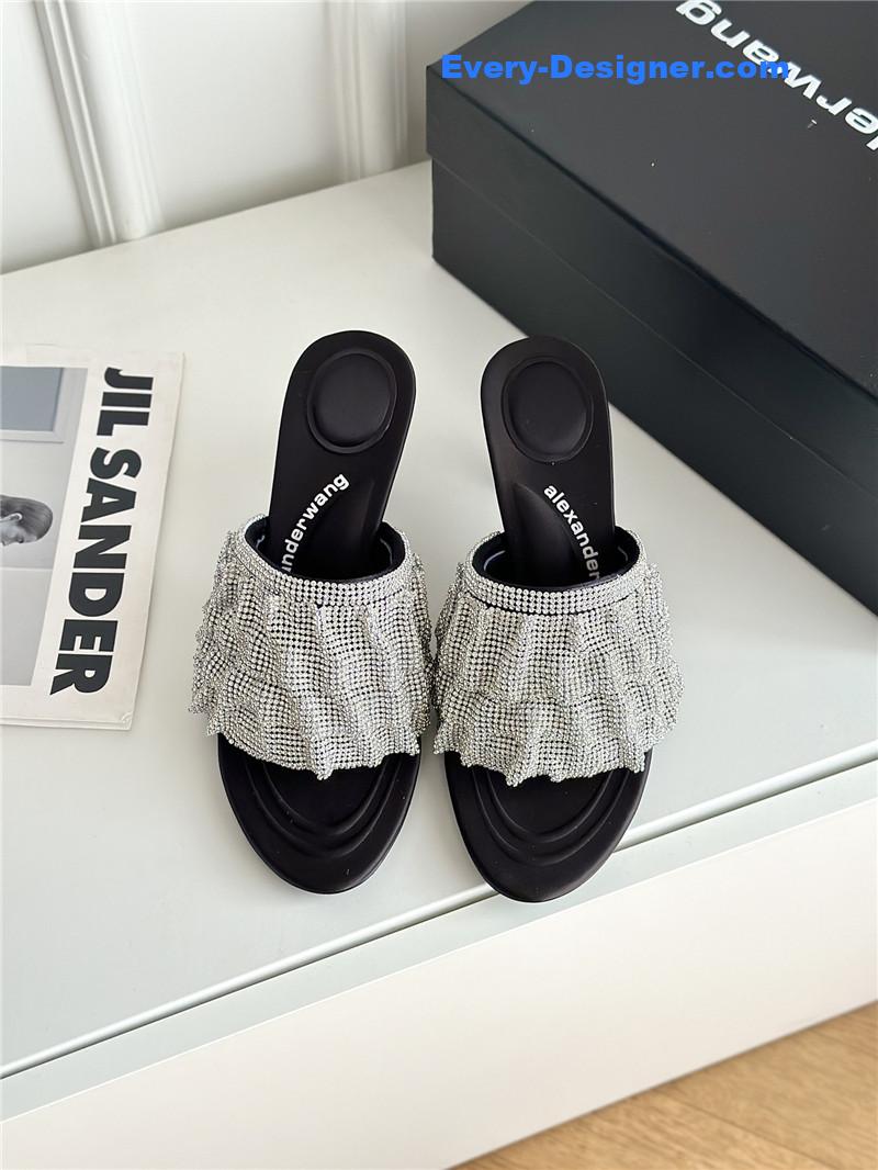 A1exa*der wang rhinestone heeled slippers