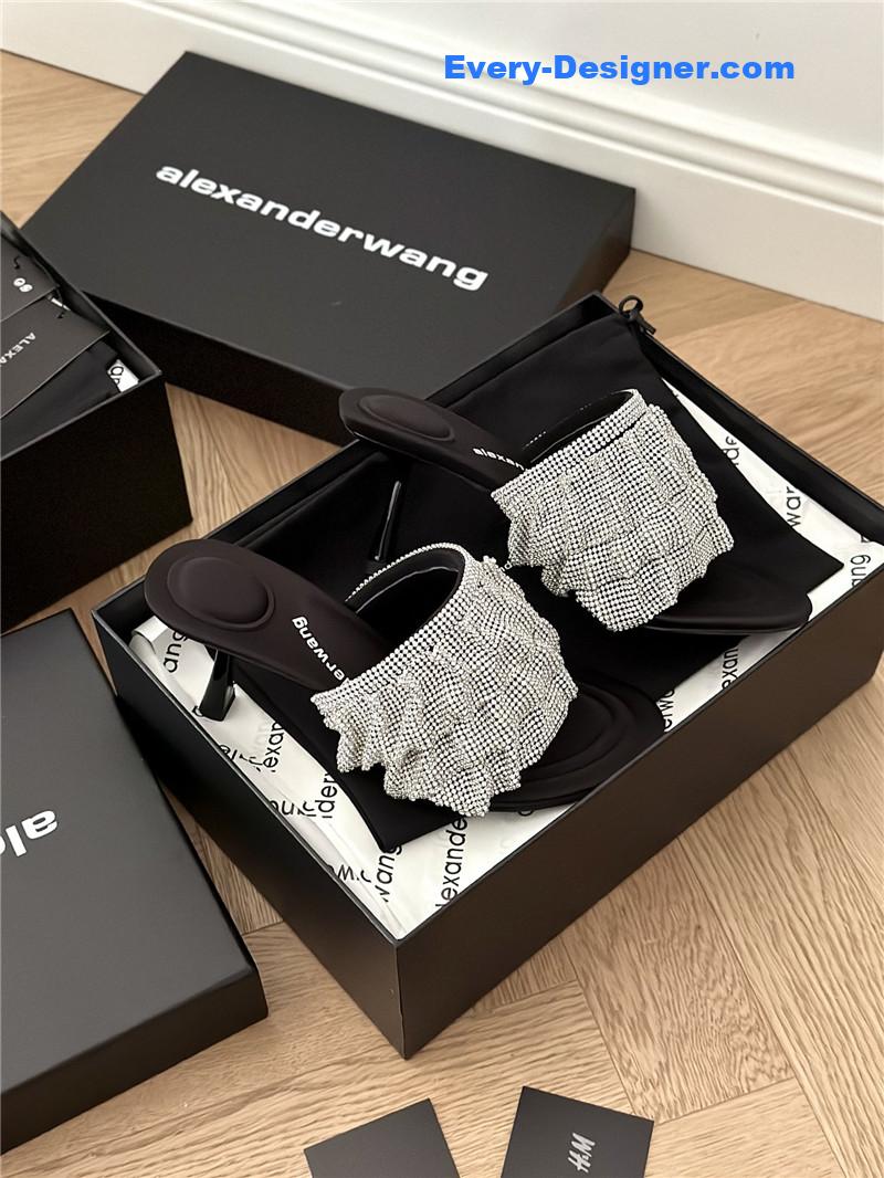 A1exa*der wang rhinestone heeled slippers