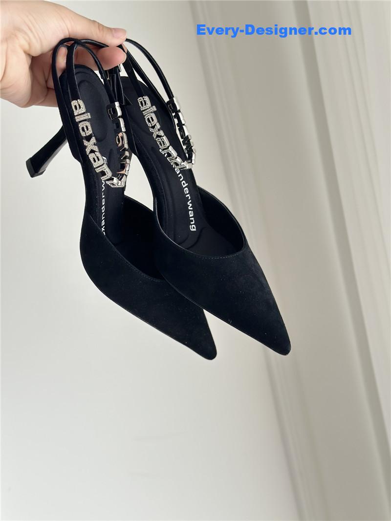 A1exa*der wang letter rhinestone sandals