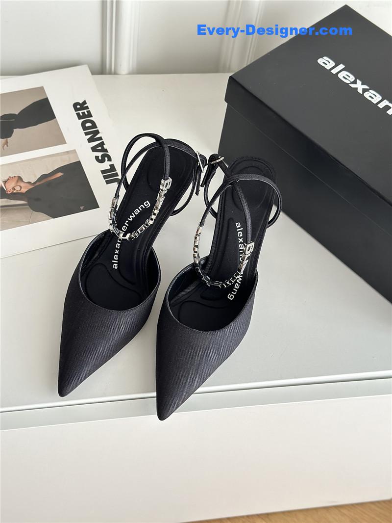 A1exa*der wang letter rhinestone sandals