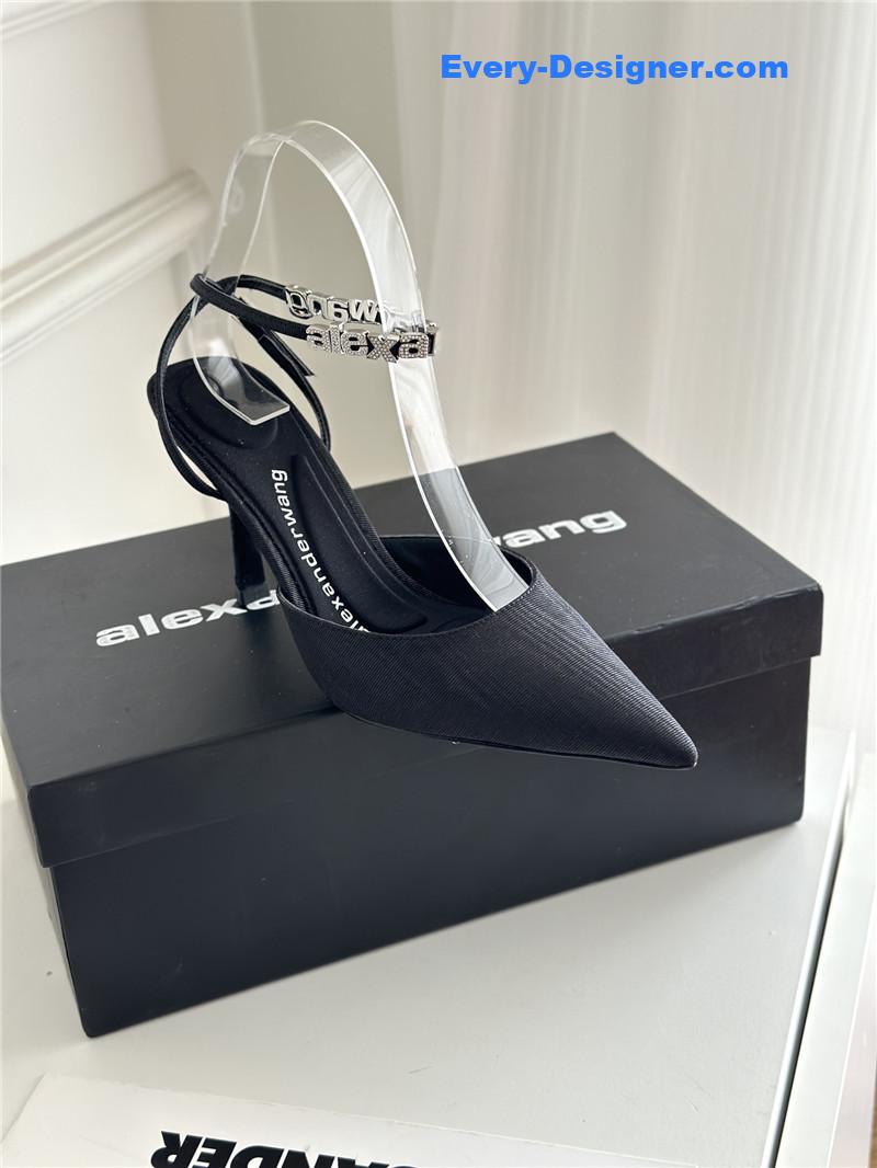 A1exa*der wang letter rhinestone sandals
