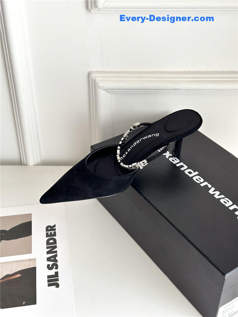 A1exa*der wang letter rhinestone sandals