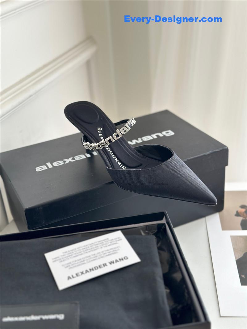 A1exa*der wang letter rhinestone sandals