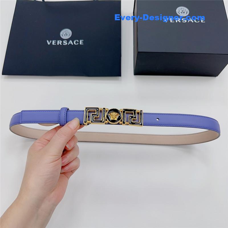Versace reversible original calfskin nubuck bottom belt