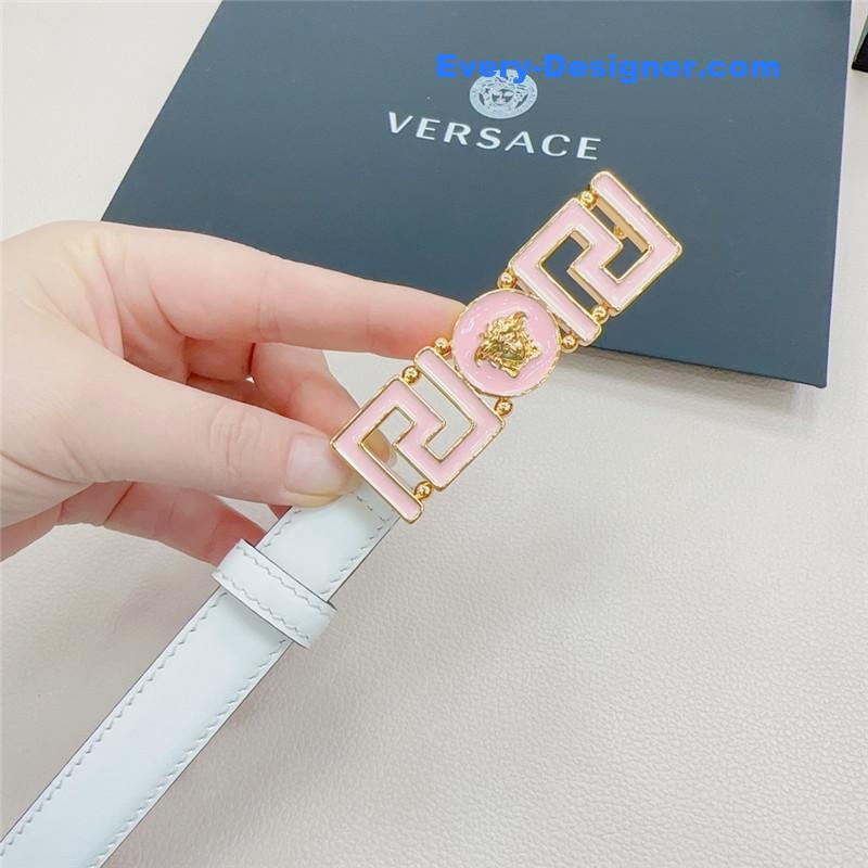 Versace reversible original calfskin nubuck bottom belt