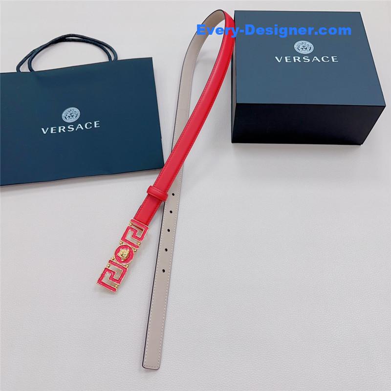 Versace reversible original calfskin nubuck bottom belt