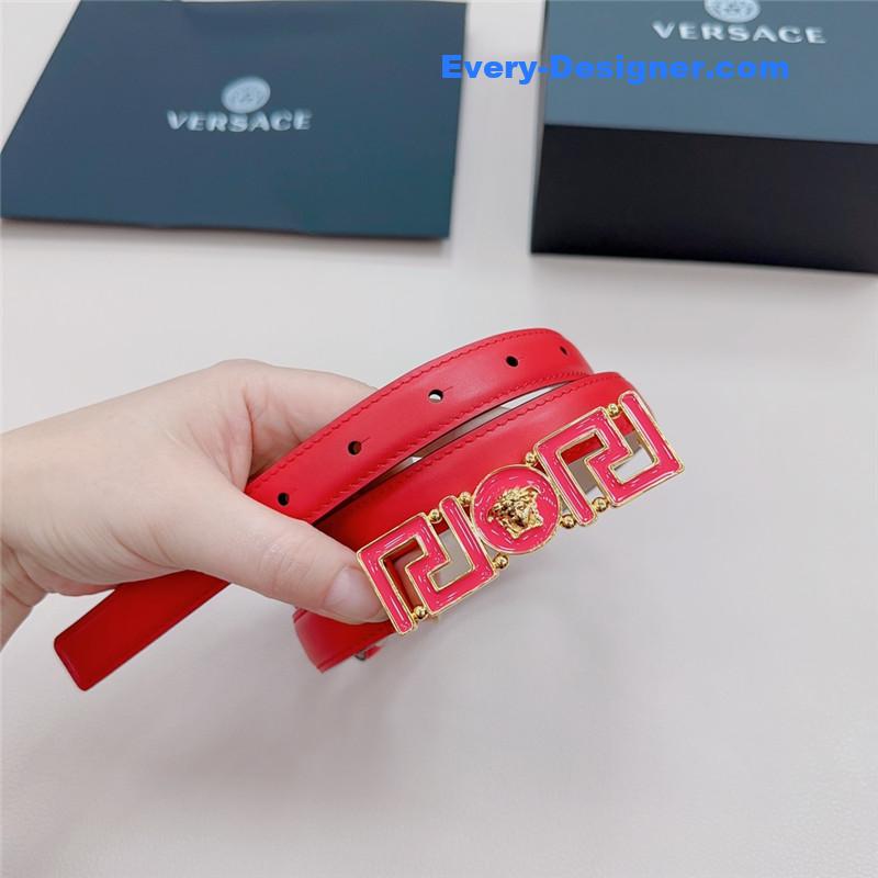 Versace reversible original calfskin nubuck bottom belt