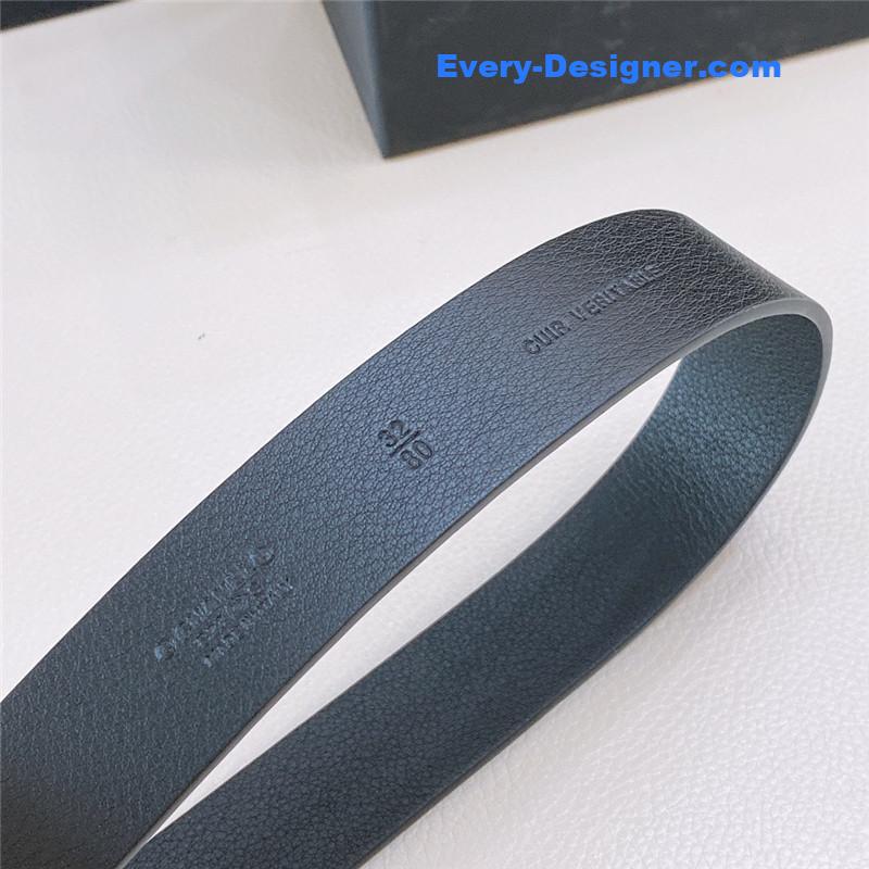 Ch**el black and white enamel double c logo belt