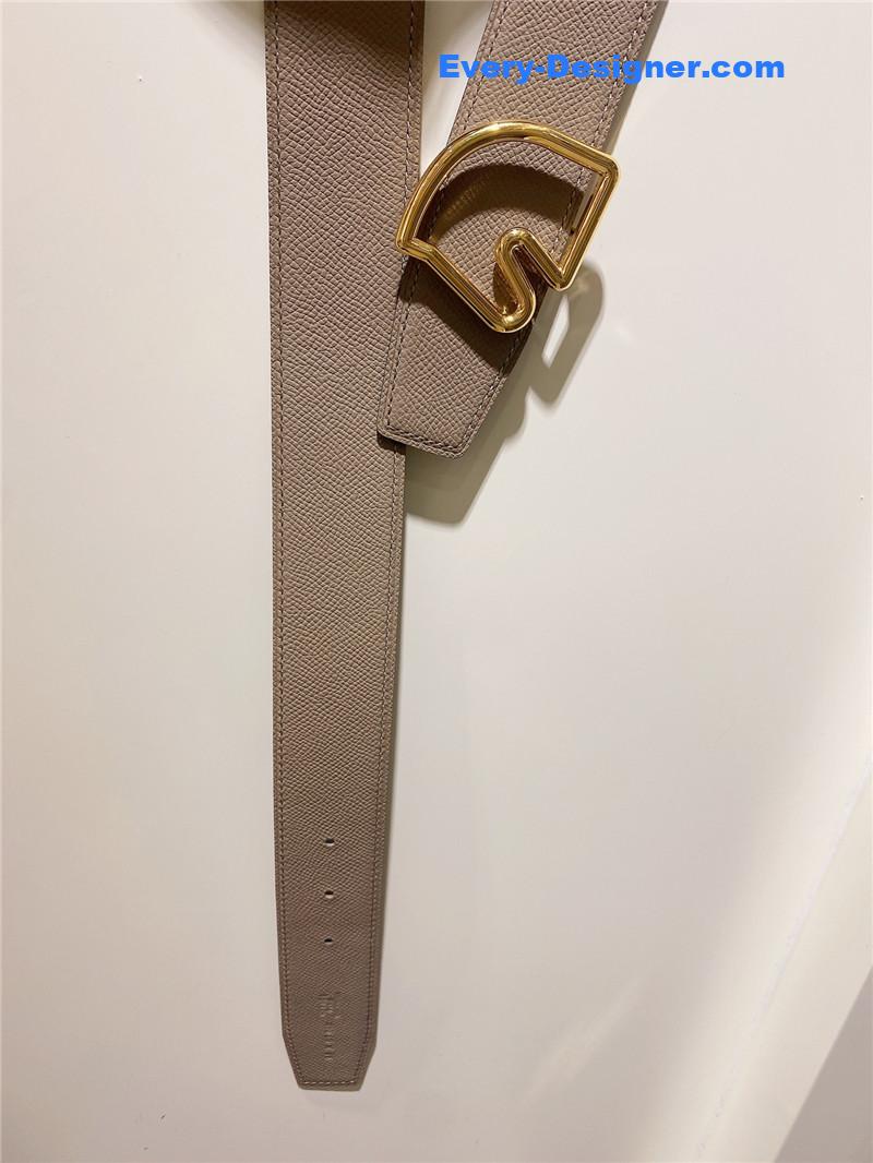 H**me5 palladium-plated metal buckle belt
