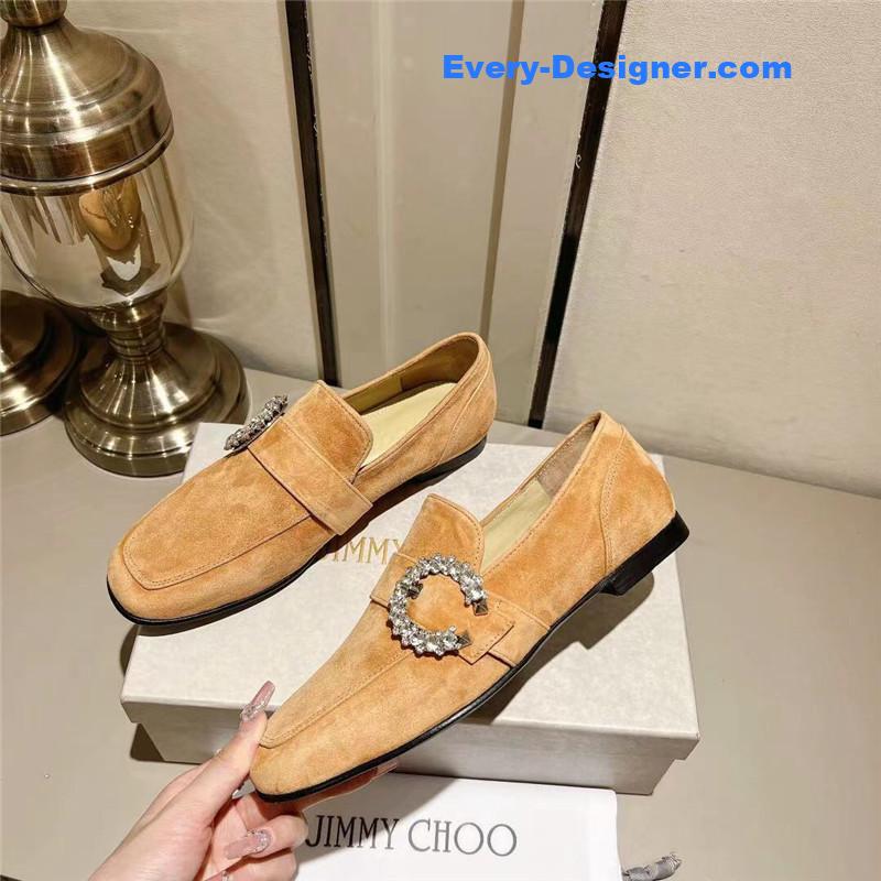 J1m*y Ch00 deanna low heel loafers