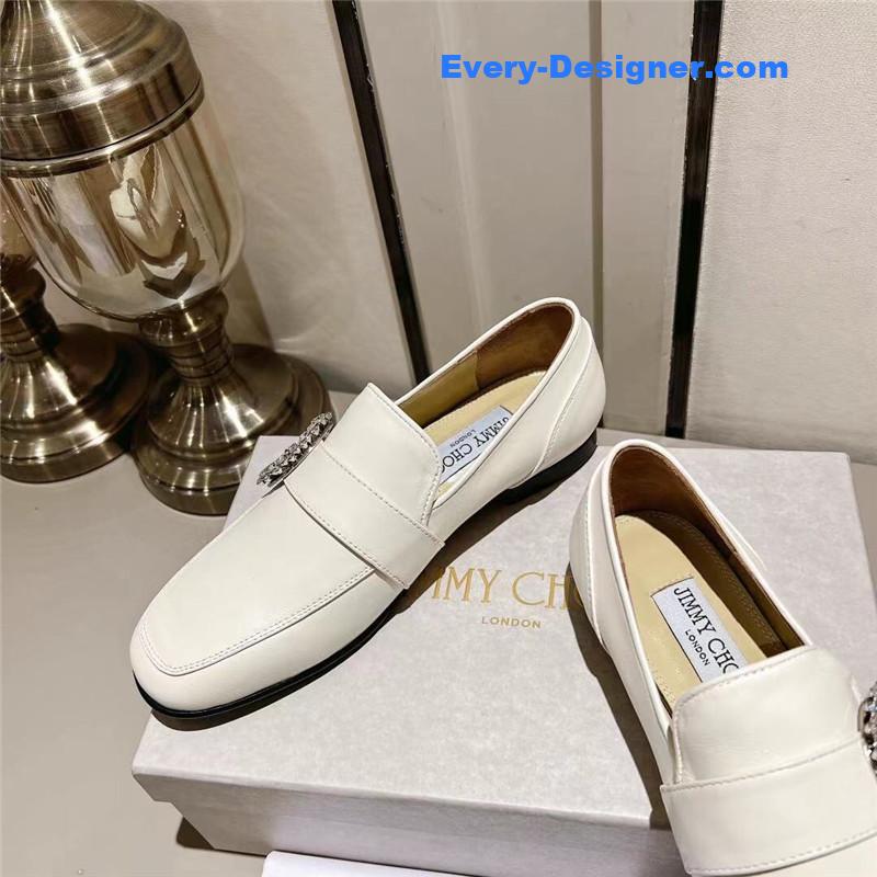 J1m*y Ch00 deanna low heel loafers