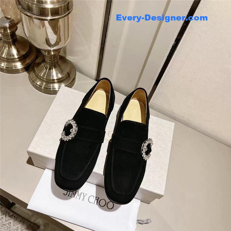 J1m*y Ch00 deanna low heel loafers