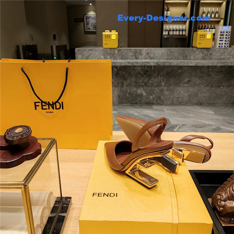 F**di strappy toe high heel sandals
