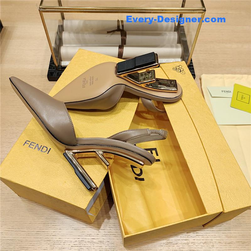 F**di strappy toe high heel sandals