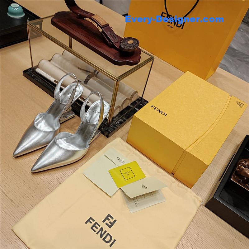 F**di strappy toe high heel sandals