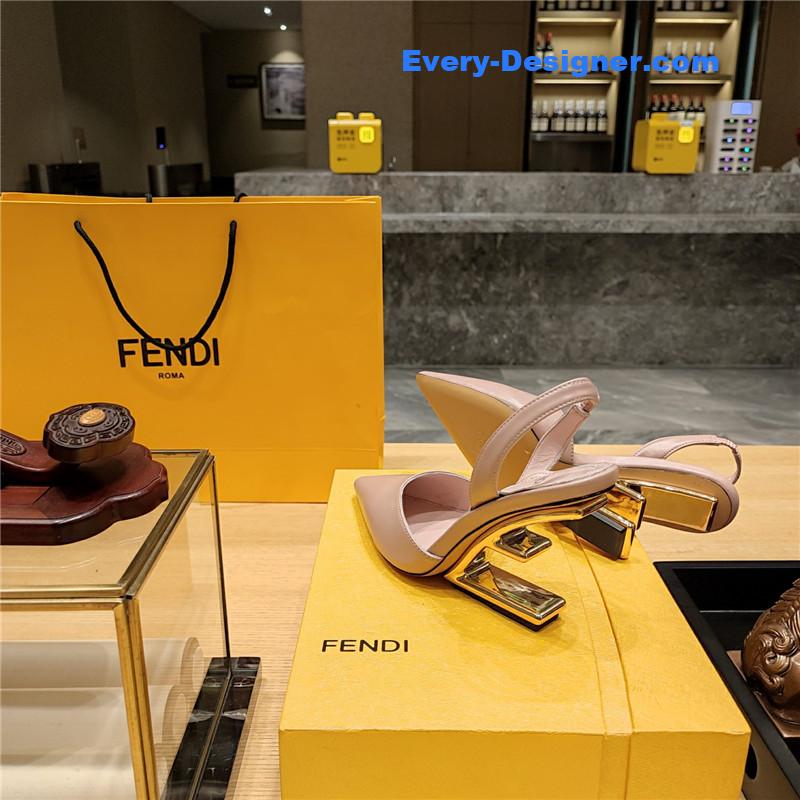 F**di strappy toe high heel sandals