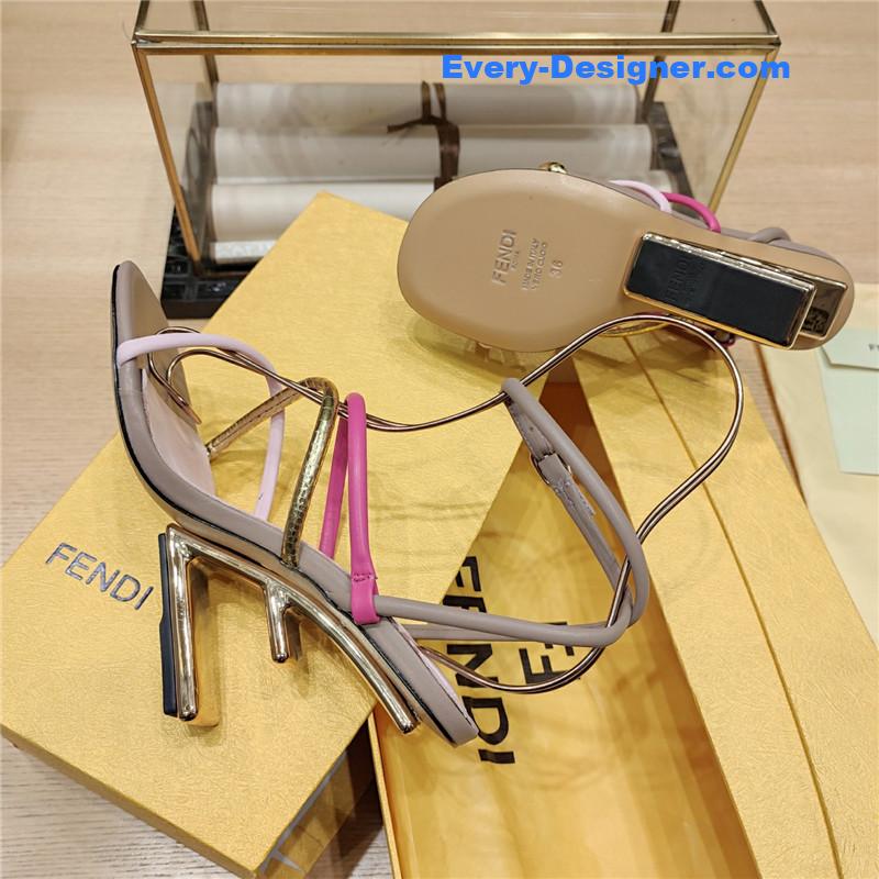 F**di patchwork strap first pumps