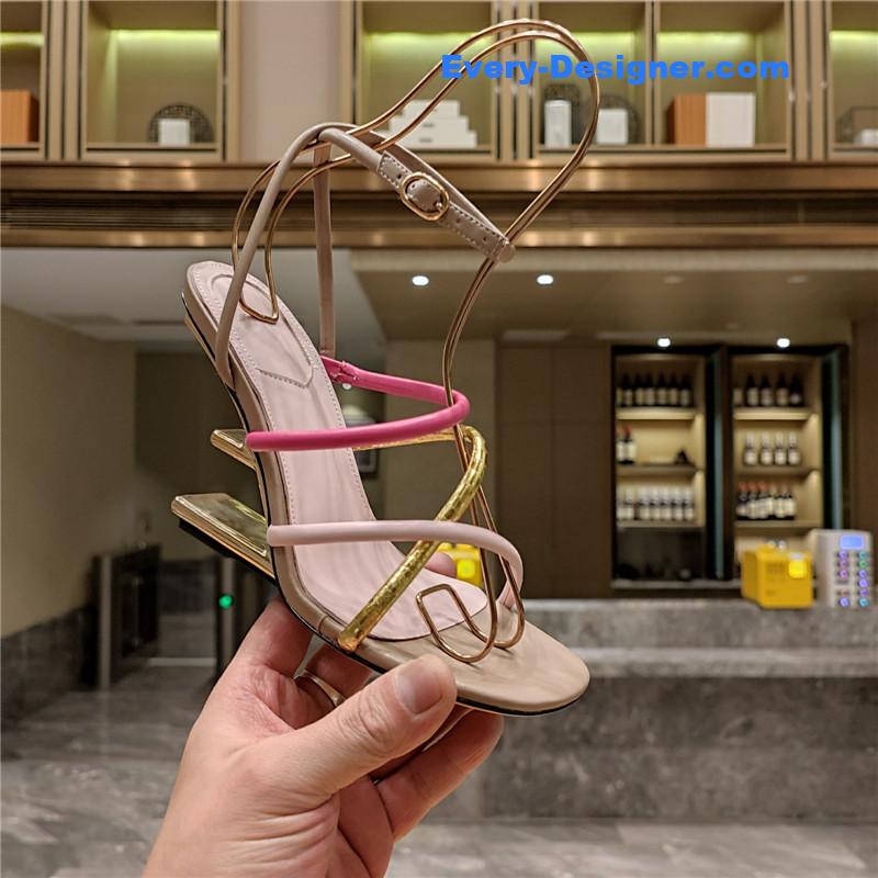 F**di patchwork strap first pumps