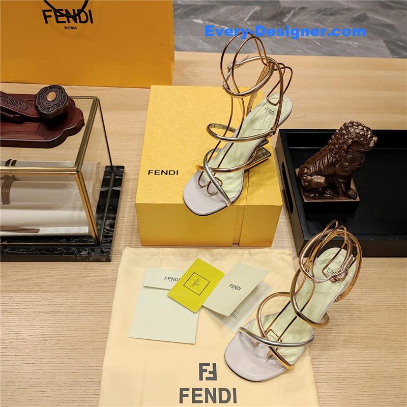 F**di patchwork strap first pumps