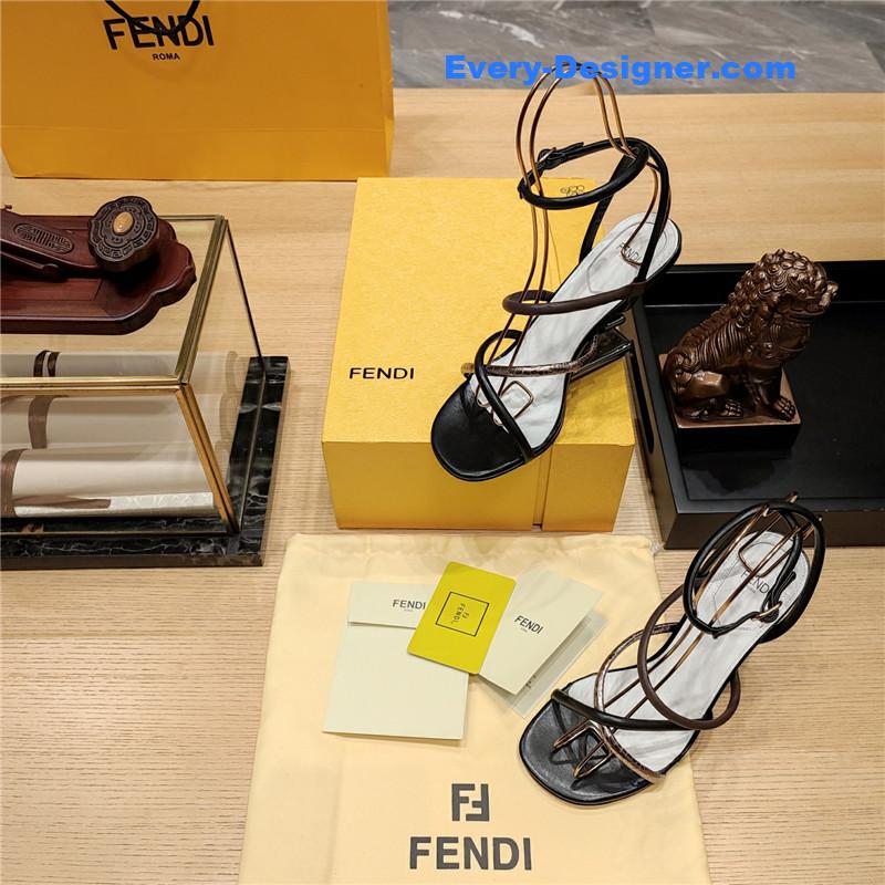 F**di patchwork strap first pumps