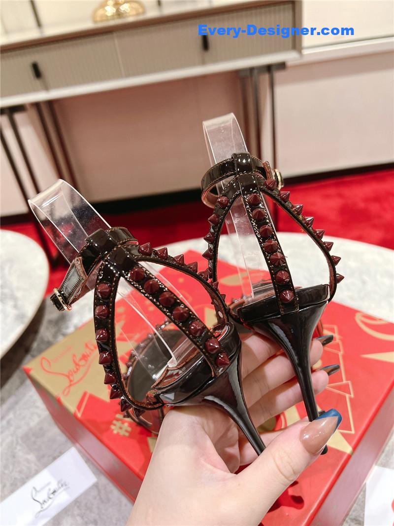 Chr1st1an louboutin spike strap sandals