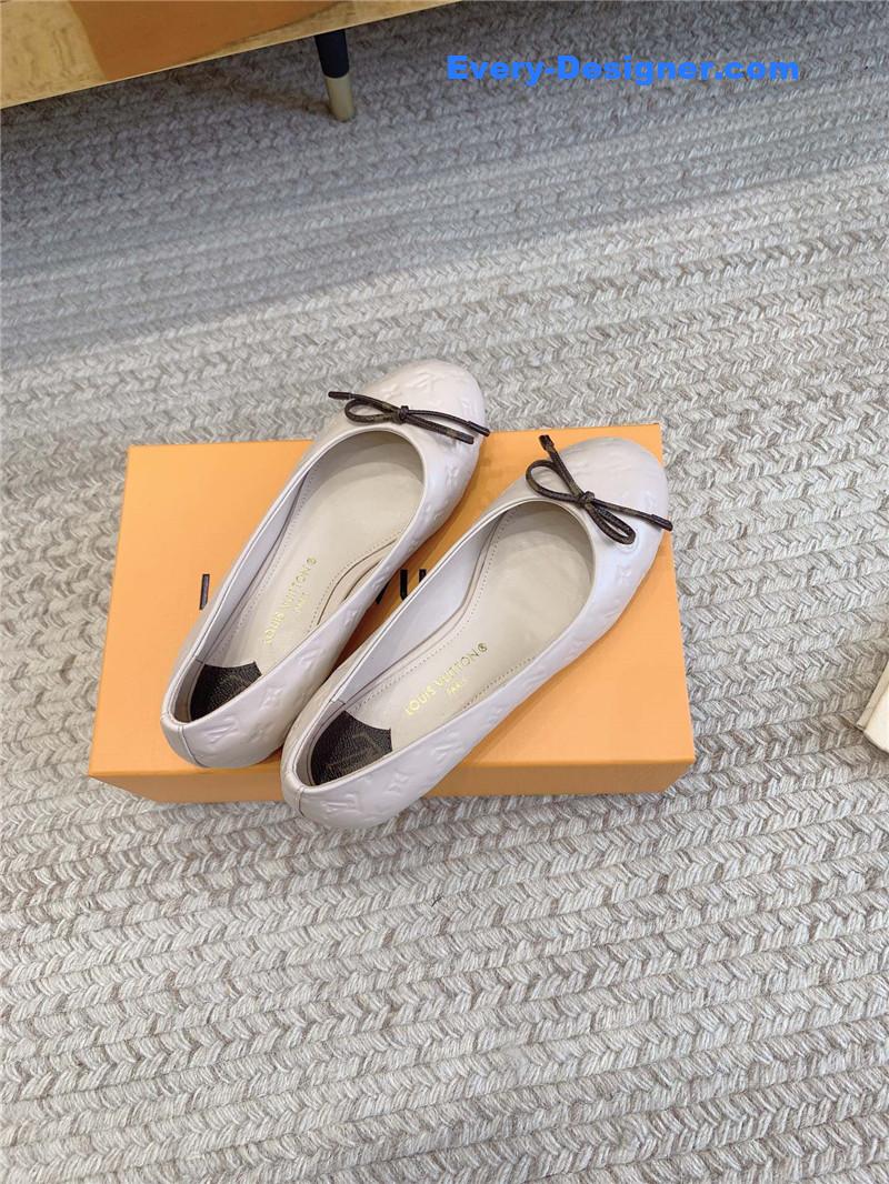 l0vis Vvtt0n lv nina flat bottom bowknot shoes