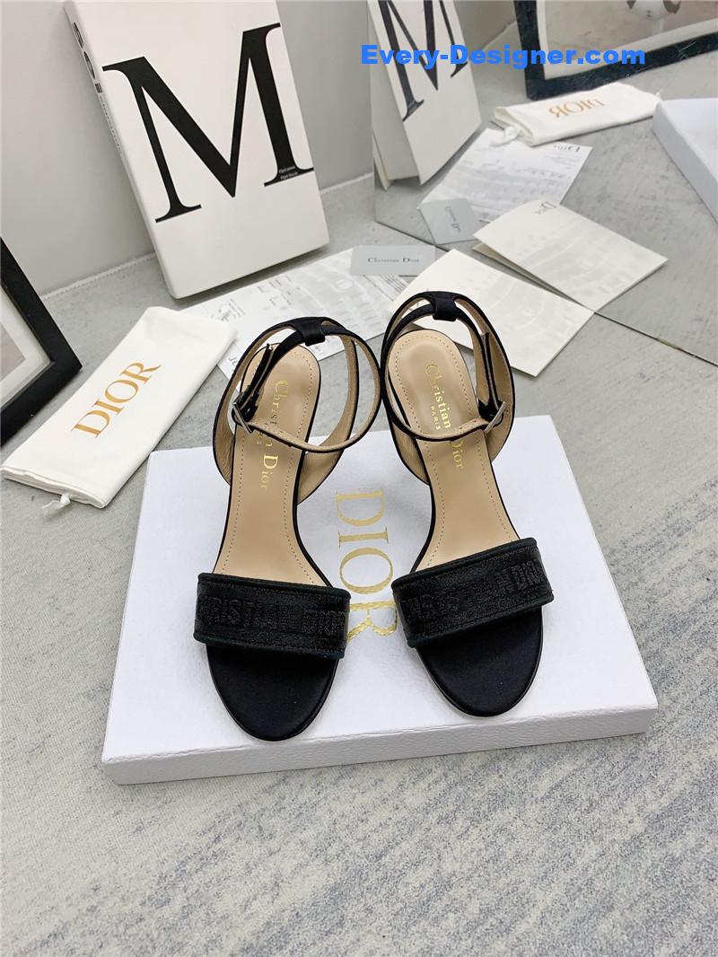 d10r fashion embroidered hot D1am0nd high-heeled sandals