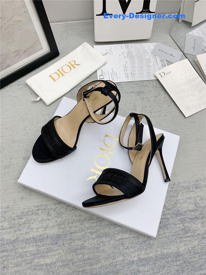 d10r fashion embroidered hot D1am0nd high-heeled sandals