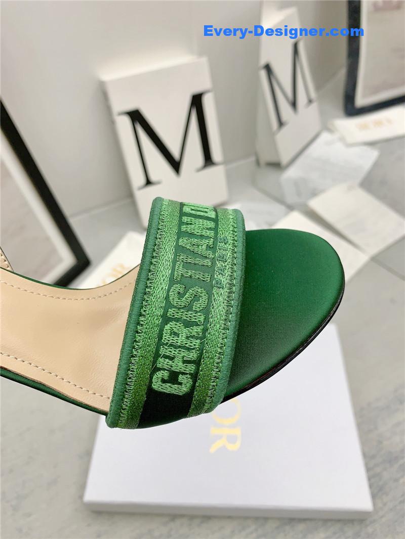 d10r fashion embroidered hot D1am0nd high-heeled sandals