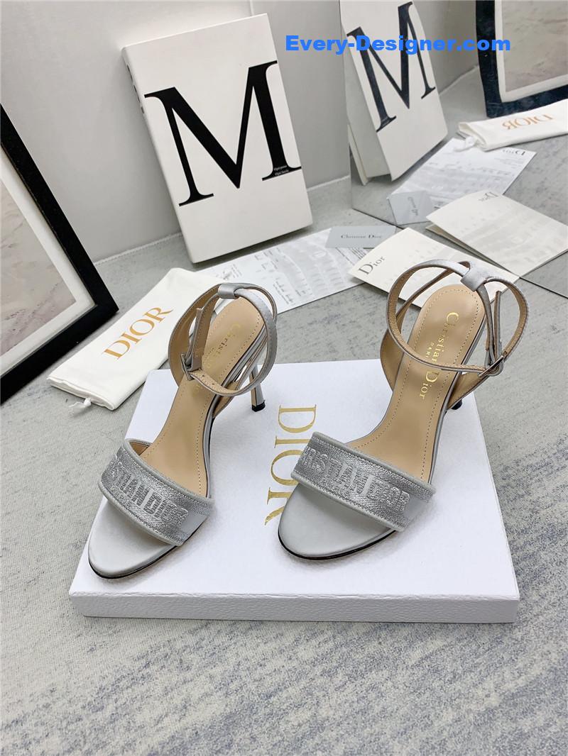 d10r fashion embroidered hot D1am0nd high-heeled sandals