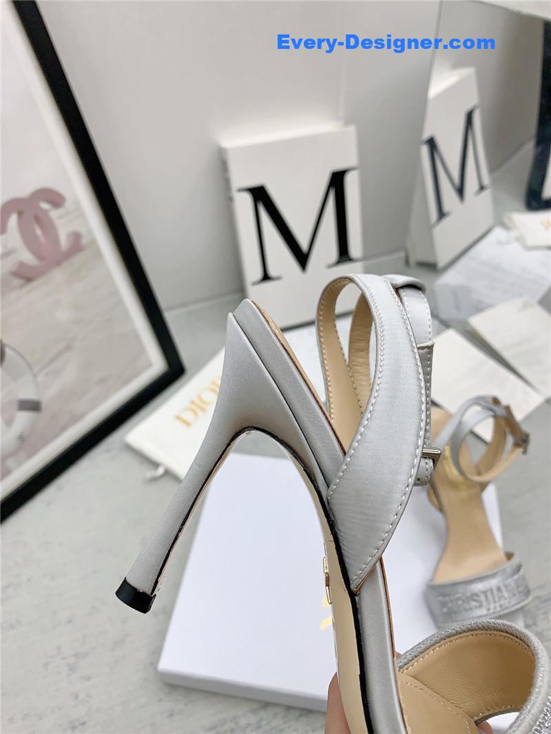 d10r fashion embroidered hot D1am0nd high-heeled sandals