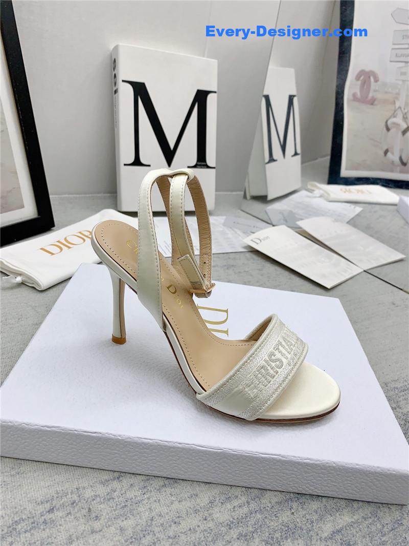 d10r fashion embroidered hot D1am0nd high-heeled sandals