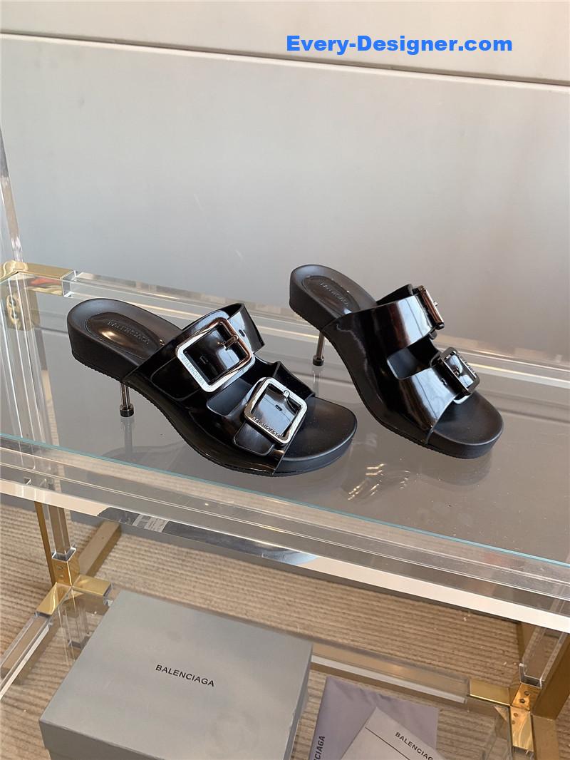 Ba1en*iaga new high-heeled slippers
