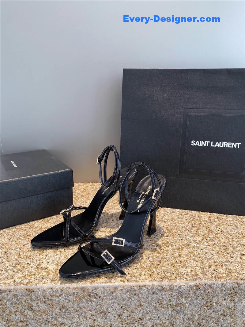 Y51 new rhinestone buckle high-heeled sandals