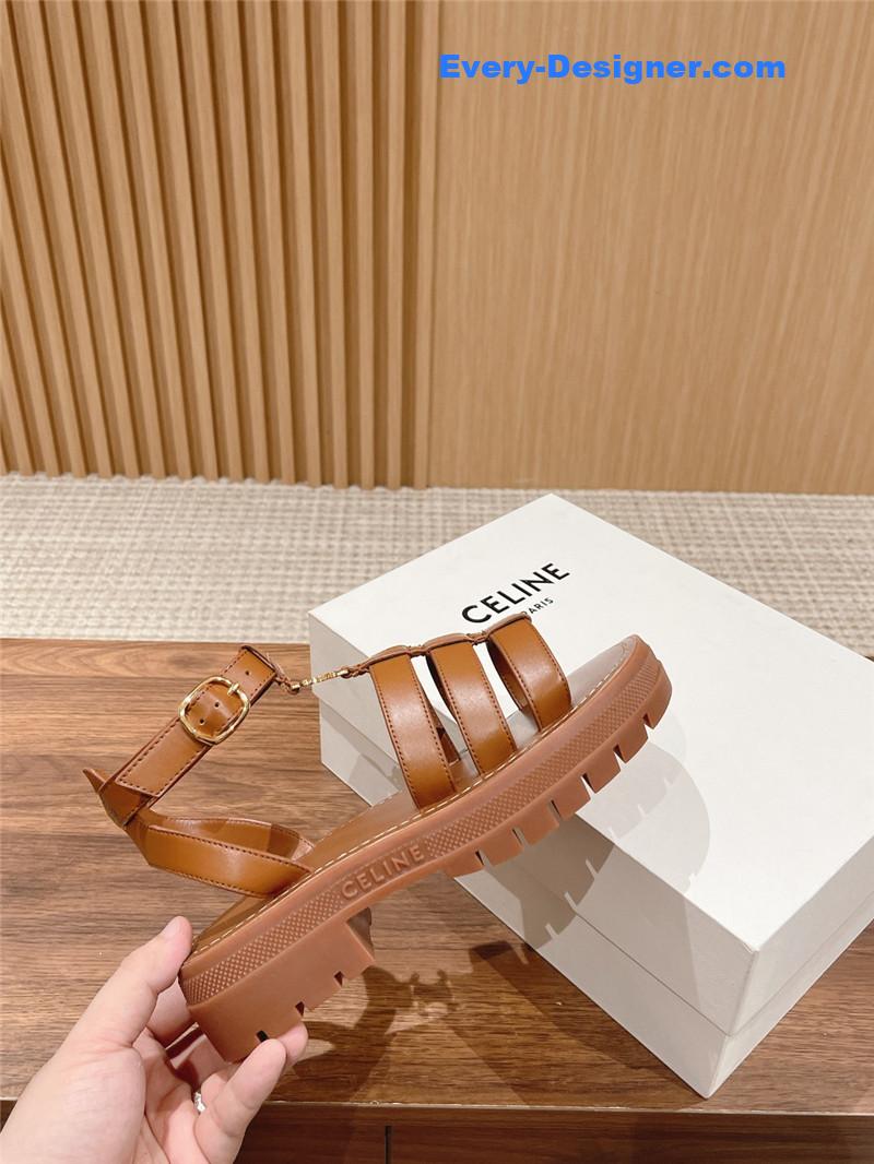 Ce1i*e arc de triomphe vintage roman platform sandals