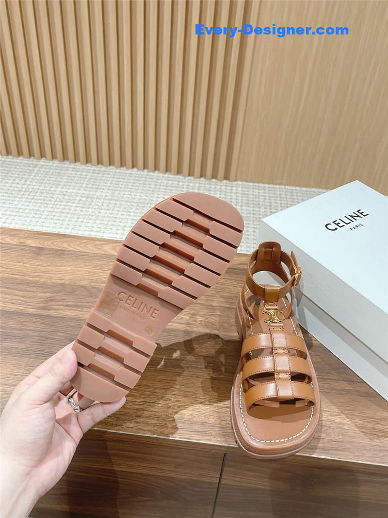 Ce1i*e arc de triomphe vintage roman platform sandals